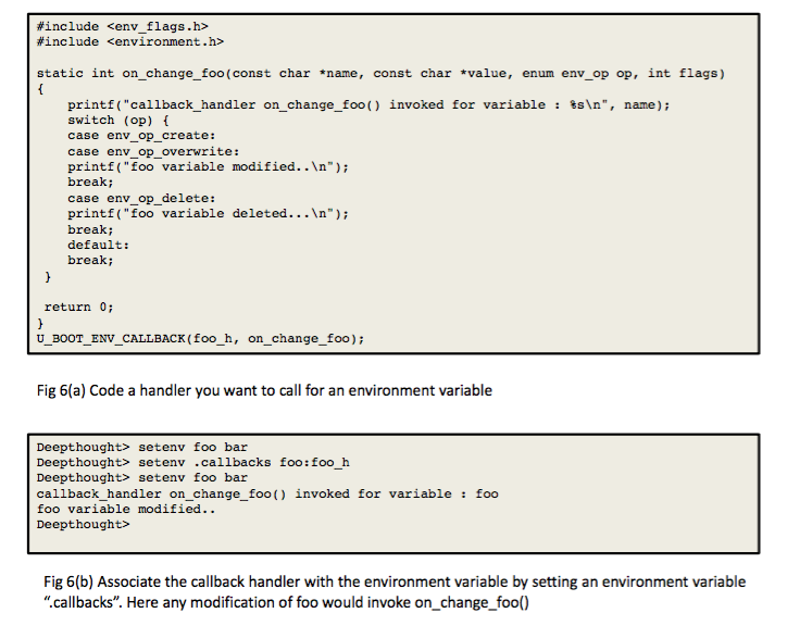 uboot environment variable callback handler